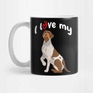 I Love My Wirehaired Pointing Griffon Dog Mug